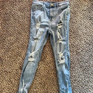 Hollister ultra high rise super skinny jeans